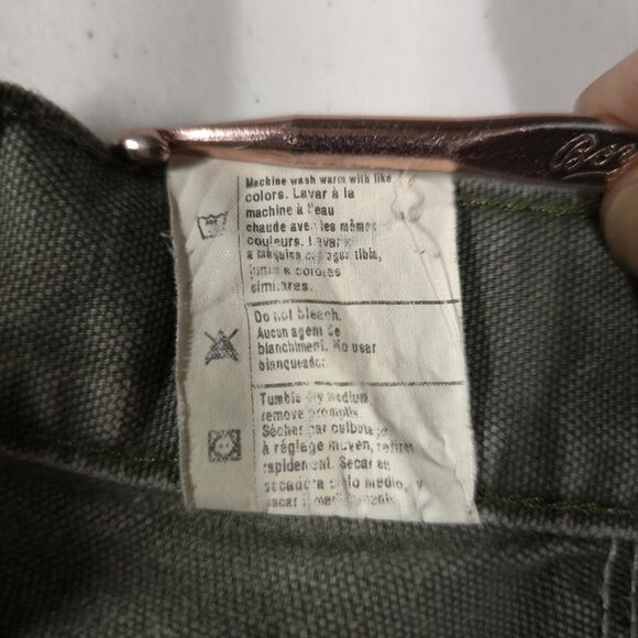 Carhartt Canvas Carpenter Work Pants 38x32 Mens Gray Cargo Cotton Jeans Utility - Picture 13 of 16